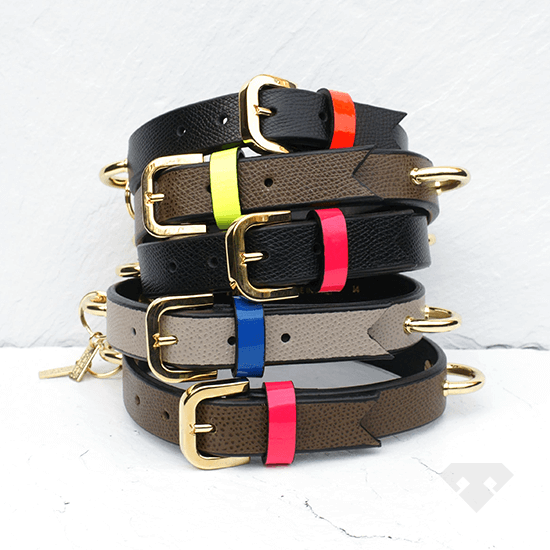 MW Italian Leather Dog Collars