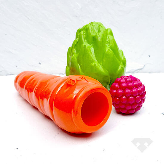 Fruit & Veg - Minty Rubber Dog Toy